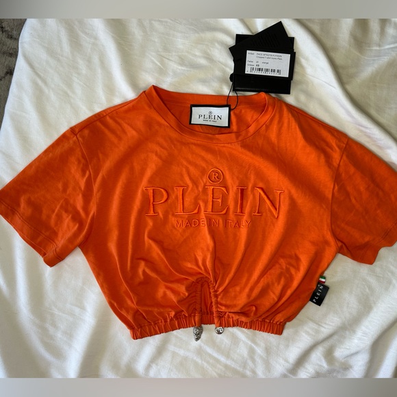 Philipp Plein Cropped Iconic T-Shirt Size XSmall - Picture 3 of 3